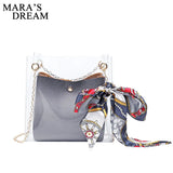 Mara's Dream Small PVC Shoulder Bag Women Crossbody Messenger Bucket Bag