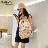 Mara's Dream Backpack Women High Capacity Cartoon Graffiti Travel Backpacks