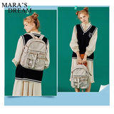 Mara's Dream Backpack Women Large Capacity Waterproof Oxford Cloth