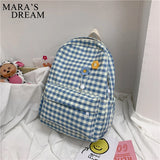 Mara's Plaid Pattern Women's Backpack School Bags
