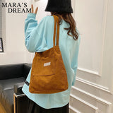 Mara's Dream Corduroy Shoulder Bag for Women