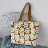 Mara's Dream Canvas Bear Tote Bag Eco Shoulder Bag