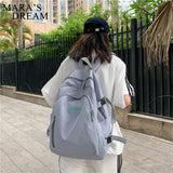 Mara's Dream Casual Canvas Women Backpack Large Schoolbag For Teenage Girls