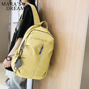 Mara's Dream Solid Backpack Women Laptop Bag Waterproof Large Capacity