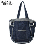 Mara's Dream Crossbody Denim Bag Women Shoulder Travel Handbag Tote