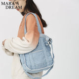 Mara's Dream Crossbody Denim Bag Women Shoulder Travel Handbag Tote