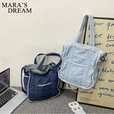 Mara's Dream Crossbody Denim Bag Women Shoulder Travel Handbag Tote