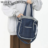 Mara's Dream Crossbody Denim Bag Women Shoulder Travel Handbag Tote