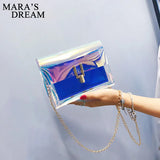 Mara's Dream Laser Transparent Crossbody Bag Waterproof Beach Shoulder Bag