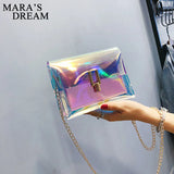 Mara's Dream Laser Transparent Crossbody Bag Waterproof Beach Shoulder Bag