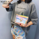 Mara's Dream Laser Transparent Crossbody Bag Waterproof Beach Shoulder Bag