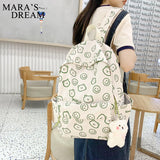 Mara's Dream Cartoon Pattern Women Backpack for Teenage Girl