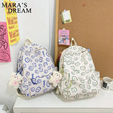 Mara's Dream Cartoon Pattern Women Backpack for Teenage Girl