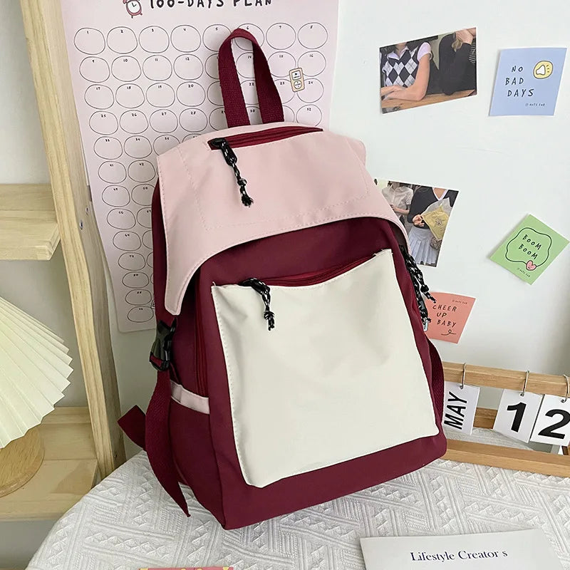Mara's Dream Preppy Style School Bags High Nylon School Girl Backpack