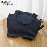 Mara's Dream Denim Jeans Shoulder Crossbody Bag Girl Totes For Women