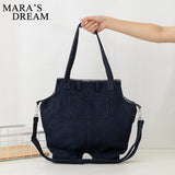 Mara's Dream Denim Jeans Shoulder Crossbody Bag Girl Totes For Women