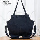 Mara's Dream Denim Jeans Shoulder Crossbody Bag Girl Totes For Women