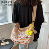Mara's Dream Weave Canvas Shoulder Crossbody Bag
