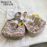 Mara's Dream Weave Canvas Shoulder Crossbody Bag