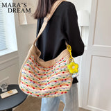 Mara's Dream Weave Canvas Shoulder Crossbody Bag