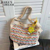 Mara's Dream Weave Canvas Shoulder Crossbody Bag