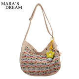 Mara's Dream Weave Canvas Shoulder Crossbody Bag