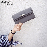 Women Wallet Long Purse Lock Clutch Bag