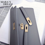 Women Wallet Long Purse Lock Clutch Bag