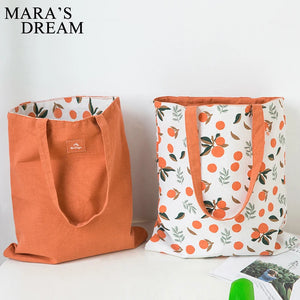 Mara's Dream Dual-use Shoulder Bag Cotton Linen Handbag