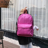 European Style Girls Schoolbag Quilted Padded Backpack