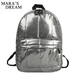 European Style Girls Schoolbag Quilted Padded Backpack