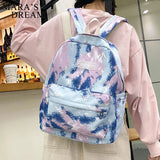 Mara's Dream Colorful Pattern Shoulder Bag for Teenager Girls Nylon Backpack