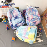 Mara's Dream Colorful Pattern Shoulder Bag for Teenager Girls Nylon Backpack
