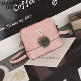 Nubuck Leather Women Messenger Bag Small Shoulder Crossbody Handbag