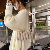 Mara's Dream Faux Fur Shoulder Bag Soft Plush Lady Handbag