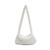 Mara's Dream Faux Fur Shoulder Bag Soft Plush Lady Handbag