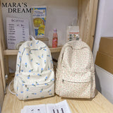 Mara's Dream Floral Backpack Schoolbag Girls Student Waterproof Teenager Travel