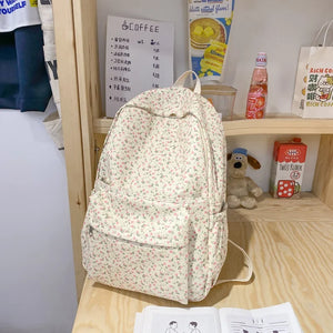 Mara's Dream Floral Backpack Schoolbag Girls Student Waterproof Teenager Travel