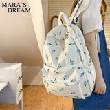 Mara's Dream Floral Backpack Schoolbag Girls Student Waterproof Teenager Travel