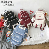 Mara's Dream Girl Laptop Student Backpack Women High Capacity Bag