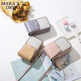 Mara's Dream Ladies Messenger Bag Mini Purses Vertical Flower Buckle