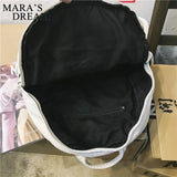Mara's Dream Lady Waterproof Backpack Female Bag Travel Book Solid Backpack