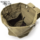 Mara's Dream Large Travel Military Backpack Canvas Shoulder Sports Bag