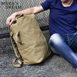 Mara's Dream Large Travel Military Backpack Canvas Shoulder Sports Bag