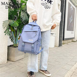 Mara's Dream Nylon Backpack for Junior High School Students