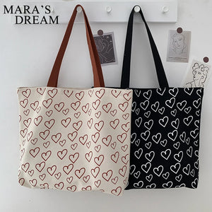 Mara's Dream Sweet Style INS Canvas Large Female Shoulder Bag