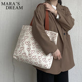 Mara's Dream Sweet Style INS Canvas Large Female Shoulder Bag