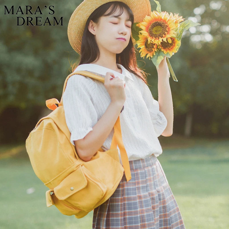 Mara's Dream Vintage Casual Backpack Women Travel Bag High Capacity