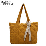 Mara's Dream Winter Large Shoulder Bags For Women's Bag Lingge Cotton Jacket Sho