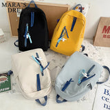 Mara's Dream Women Backpack Large Capacity Nylon Shoulder Solid Bag